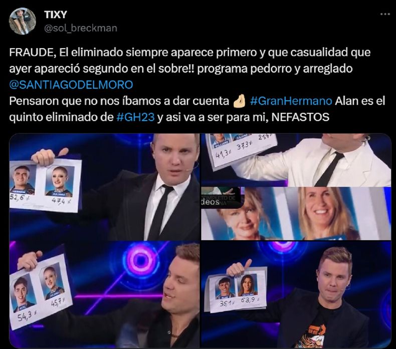 La fuerte acusación contra Gran Hermano 2023.