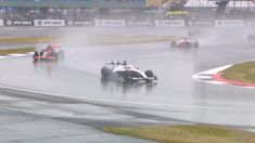 Llueve en Silverstone en la previa de la carrera de F1. Llueve en Silverstone en la previa de la carrera de F1.