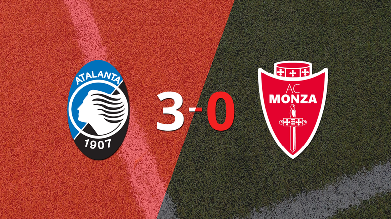 Atalanta goleó 3-0 a Monza con doblete de Gianluca Scamacca