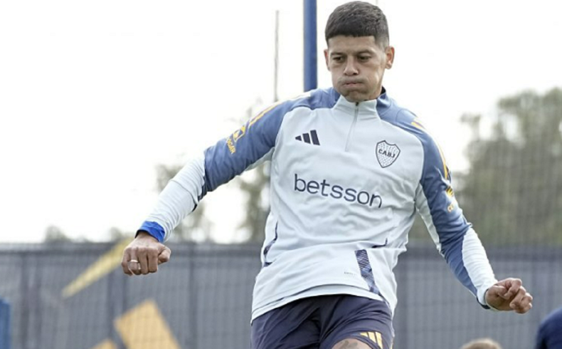 Preocupación en Boca: Marcos Rojo no participó del entrenamiento