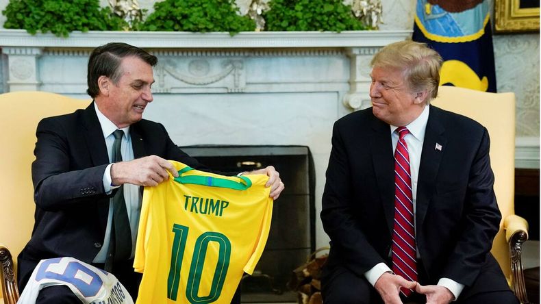 Trump cree que los Bolsonaro son buena gente.
