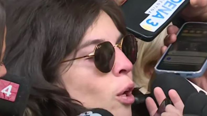 Dalma Mardona habló con los medios tras la declaración nula del juicio.&nbsp;