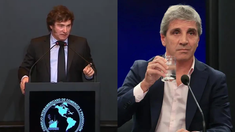 Milei aseguró que avala la gestión de Caputo al frente del Ministerio de Economía. Milei aseguró que avala la gestión de Caputo al frente del Ministerio de Economía.