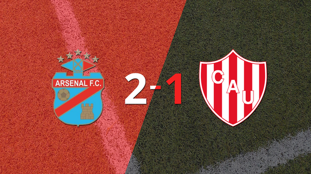 arsenal derroto 2-1 en casa a union