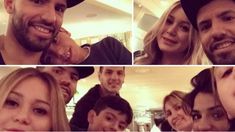 El Kun Agüero y su familia El Kun Agüero y su familia