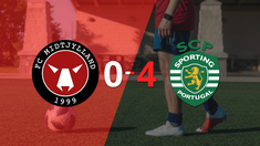 sporting lisboa goleo a midtjylland y paso a octavos de final
