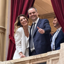 Bettina Angeletti y Manuel Adorni en el Congreso. Bettina Angeletti y Manuel Adorni en el Congreso.