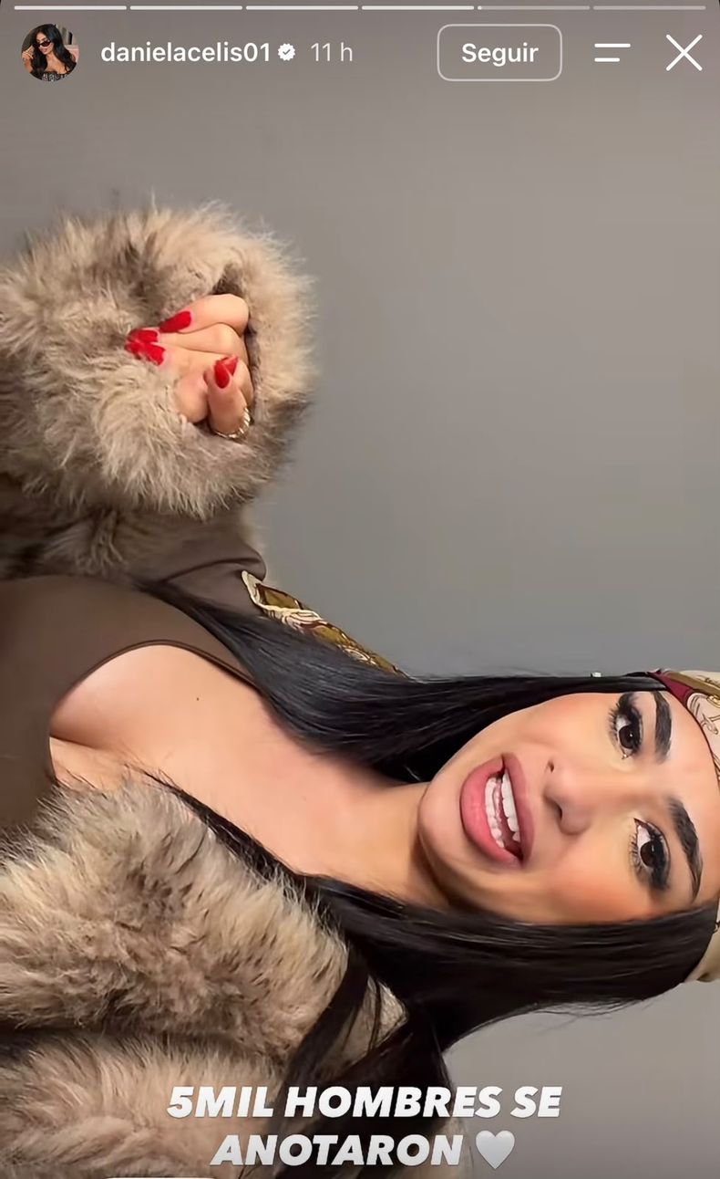 Daniela y su felicidad por la convocatoria: 