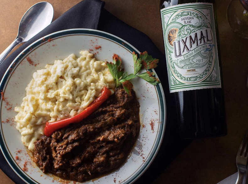 El goulash con spaetzels
