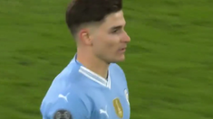 Julián Álvarez convirtió en la tanda de penales para Manchester City contra Real Madrid. Julián Álvarez convirtió en la tanda de penales para Manchester City contra Real Madrid.
