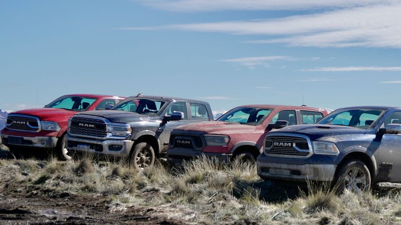 La gama completa de RAM, de traves&iacute;a por la Patagonia.