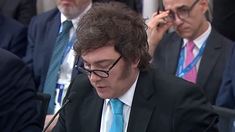 Javier Milei criticó al Mercosur en su discurso y pidió por aranceles modernos. Javier Milei criticó al Mercosur en su discurso y pidió por aranceles modernos.