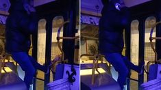 El momento de tensión en Merlo. El momento de tensión en Merlo.