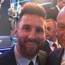 Lionel Messi y Patrick Stewart.