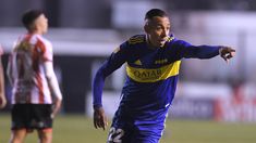 El festejo de Villa este domingo contra Barracas Central. El festejo de Villa este domingo contra Barracas Central.