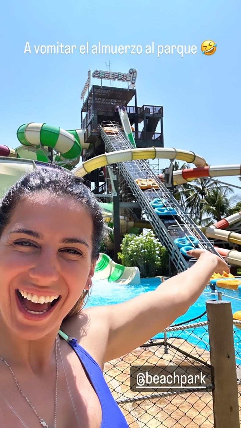 Cinthia Fernández sigue aprovechando sus vacaciones y mostró la ...