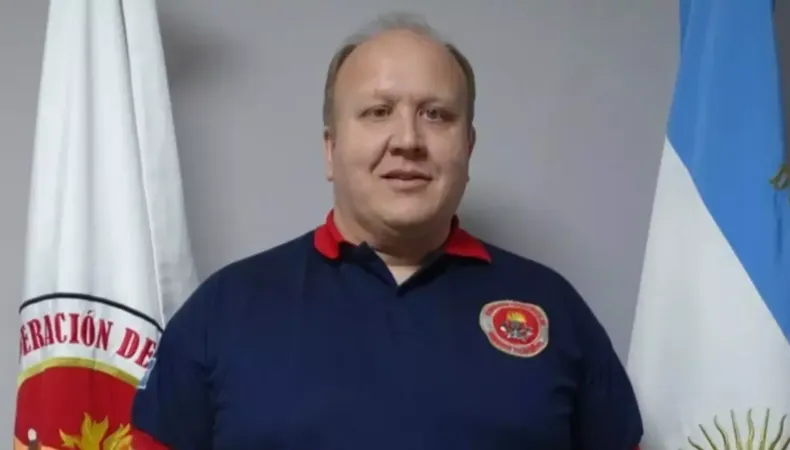 Rubén Oliva, presidente de la Federación de Bomberos de Chubut. Rubén Oliva, presidente de la Federación de Bomberos de Chubut.