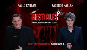 El reconocido periodista Paulo Kablan junto a su hijo Facundo protagonizan un singular espectáculo.