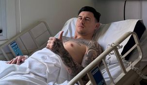 Adam Bareiro, tras la operación.&nbsp;