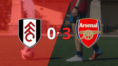 de visitante, arsenal goleo a fulham con un contundente 3 a 0