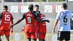 Nacho Fernández acaba de convertir el segundo gol de River. Nacho Fernández acaba de convertir el segundo gol de River.