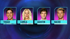 Thiago, Camila, Agustín y Nacho quedaron nominados. Thiago, Camila, Agustín y Nacho quedaron nominados.