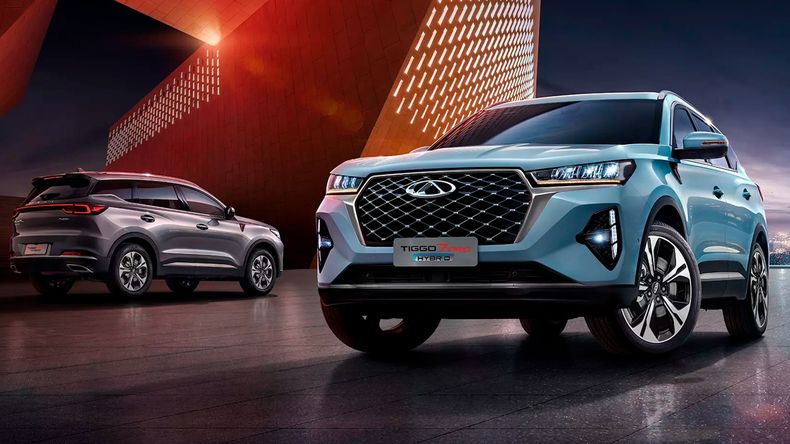Así luce el Chery 7 con hibridación suave. 