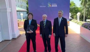 Lula da Silva y un seco recibimiento a Javier Milei en la Cumbre del Mercosur en Foz de Iguazú.