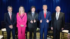 Caputo, Karina Milei, Javier Milei, Trump y Werthein. Caputo, Karina Milei, Javier Milei, Trump y Werthein.