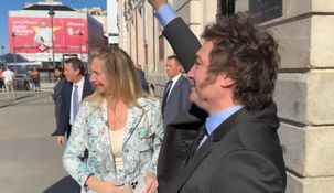 Javier Milei junto a su hermana Karina en Madrid.