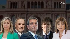 Los cinco candidatos presidenciales de estas elecciones.
