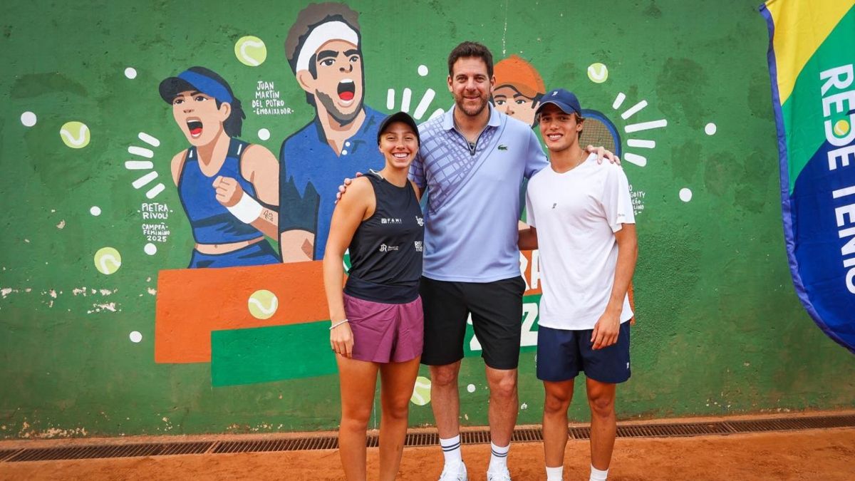 Juan Martín Del Potro fue homenajeado en Brasil: le dedicaron un mural en la previa de Roland Garros