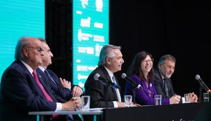 Alberto Fernández habló en Tecnópolis.