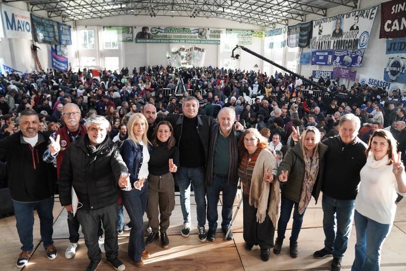 El cierre del acto en Baradero.