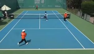 El misil cayó cerca de la cancha donde se disputaba el Challenger de Fujariah. El misil cayó cerca de la cancha donde se disputaba el Challenger de Fujariah.