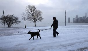 El clima frío afectó al estado de Chicago.