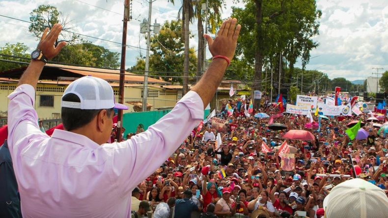 Maduro buscará el próximo domingo relegir como presidente de Venezuela. 