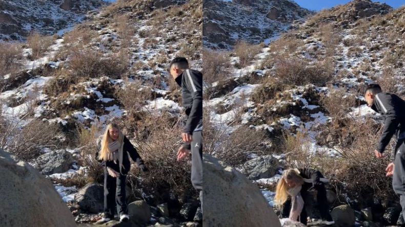 La increíble caída de una joven que explotó en las redes.