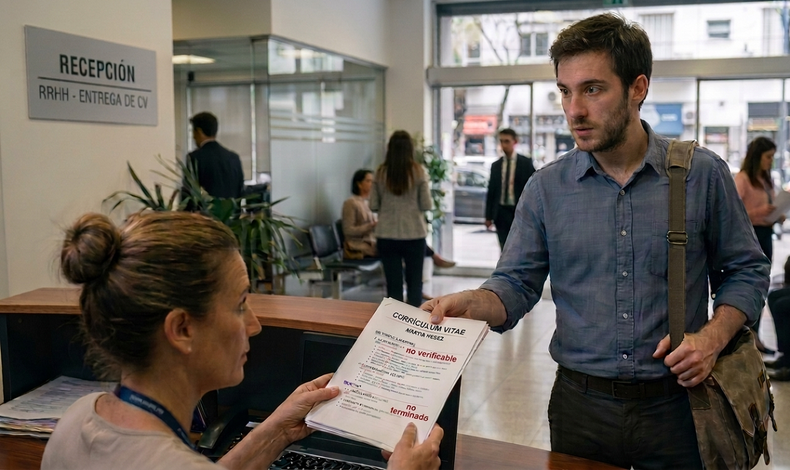 Entregar un CV con mentiras puede generar tensión.
