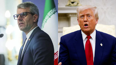 Esmail Baghaei y Donald Trump. Esmail Baghaei y Donald Trump.