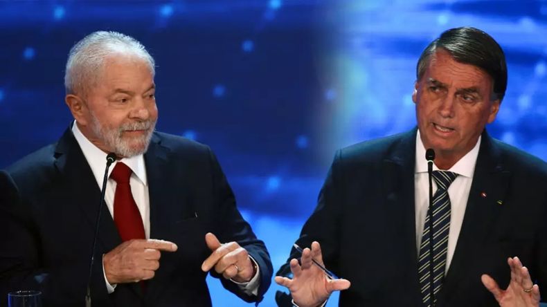 Lula da Silva junto a Jair Bolsonaro.