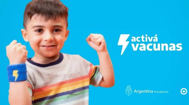 Santino Blanco Godoy protagonizó la campaña de vacunación contra sarampión, paperas, rubéola y polio