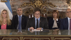 Javier Milei brindó una cadena nacional. Javier Milei brindó una cadena nacional.