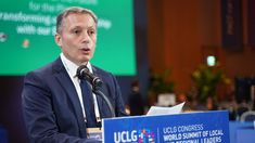 Fernando Gray, en la cumbre que tuvo lugar en la República de Corea.