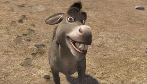 El burro de&nbsp;Shrek﻿ siempre está presente por su parecido a Luck Ra.