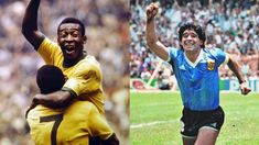 Pelé y Maradona, jugadores con presencia en la red. Pelé y Maradona, jugadores con presencia en la red.
