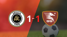 empate a uno entre spezia y salernitana