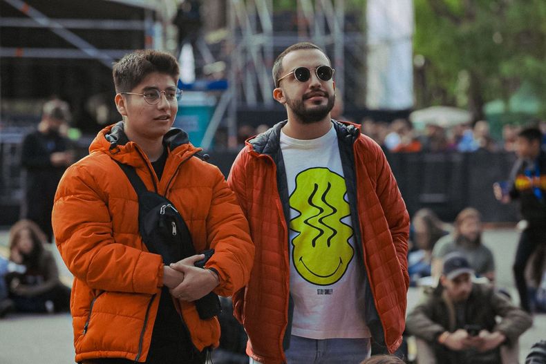 Frente al escenario del Quilmes Rock 2022 este sábado.