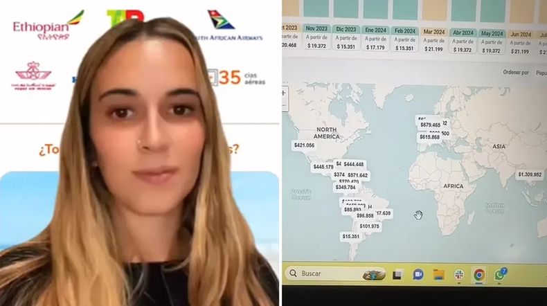 La influencer compartió el truco para conseguir los vuelos más baratos en Internet y es furor en TikTok.