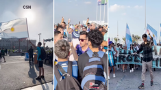 Mundial Qatar 2022: el emocionante banderazo de los hinchas argentinos Mundial Qatar 2022: el emocionante banderazo de los hinchas argentinos